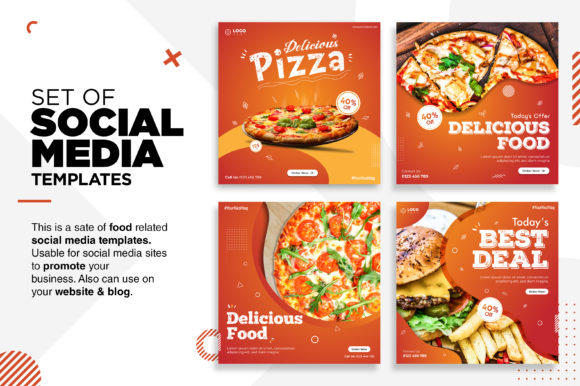 Download Food Social Media Design Templates - Social media Collection