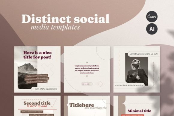 Download Distinct Social Media Templates - Social media Collection