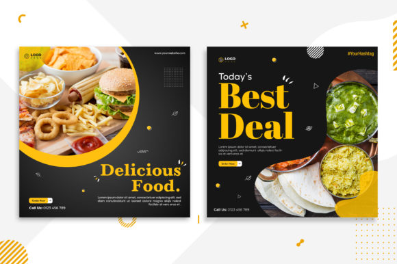 Download Food Social Media Post Templates - Social media Collection