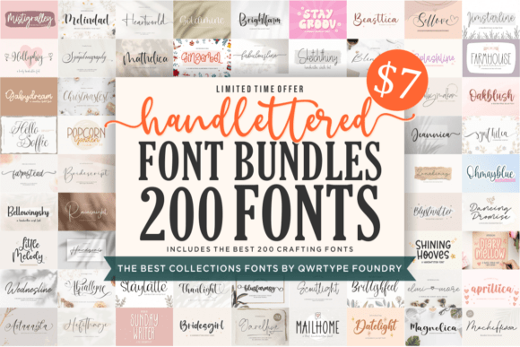 Download Hand Lettered Font Bundle - Lettered font Collection